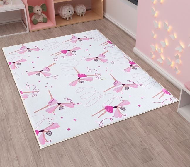 Tapete Infantil  Antiderrapante  - BAILARINA  1,40x1,00m
