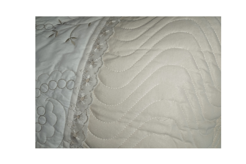 Kit 2 Porta Travesseiros Boutis Pastilhas 70x50cm 150 Fios Percal Matelado com Abas Americanas