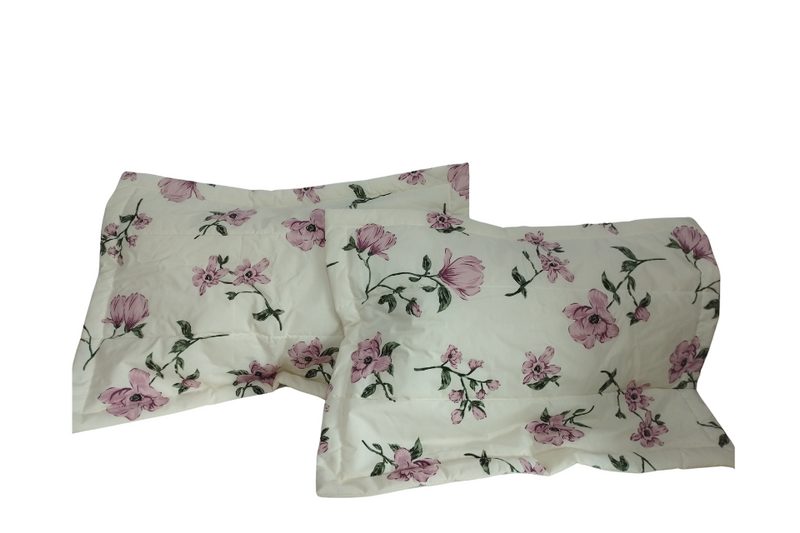 Kit 2 Porta Travesseiros Boutis Pastilhas 70x50cm 150 Fios Percal Matelado com Abas Americanas