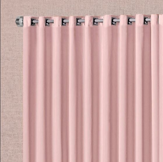 Cortina Blackout Corta Luz P/ Varão Porta Balcão 2,00 X 2,30 - Rosa