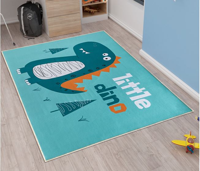 Tapete Bouti Kids 1,40x1,00m Antiderrapante Little Dino