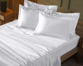 Jogo de Cama Lençol Basic Aba Americana Percal 300 fios  Queen 4 Peças