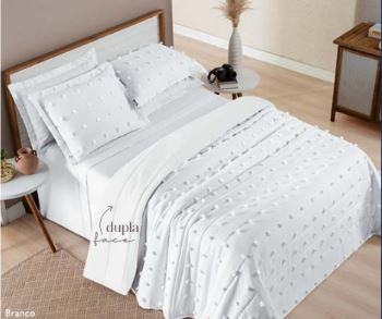 Cobre-Leito Poppy - Micro Percal 300 Fios e Dupla Face