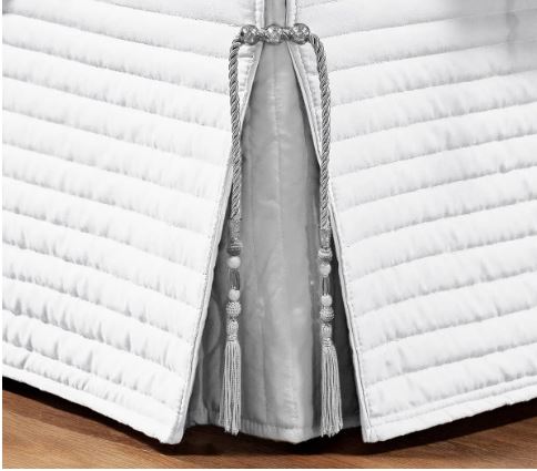 Saia Para Box Dual Queen Matelassê Costurado