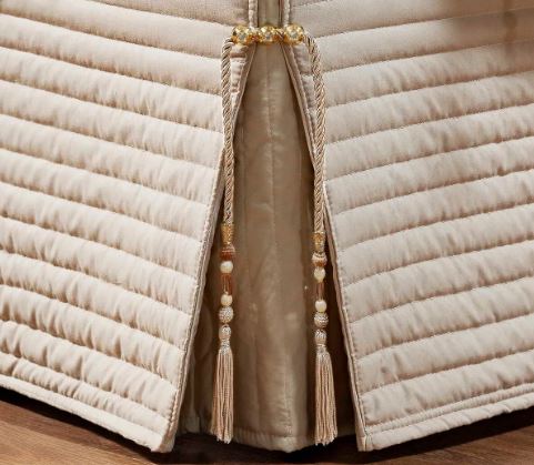 Saia Para Box Dual Queen Matelassê Costurado